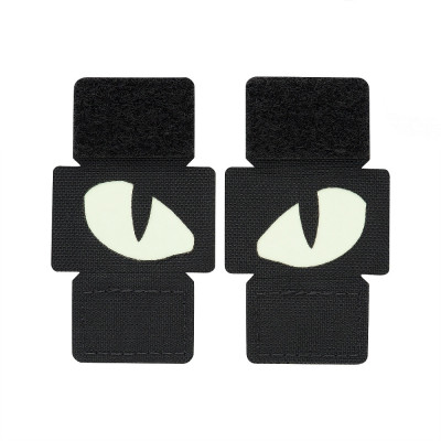 M-Tac нашивка Tiger Eyes Laser Cut (пара) Black