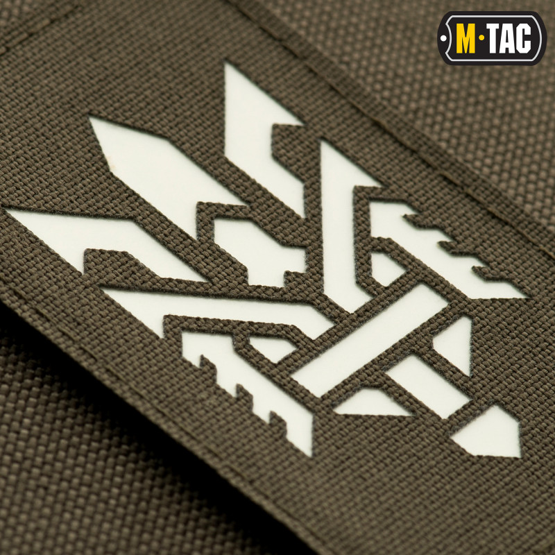 M-Tac нашивка Тризуб (стилізація) Laser Cut вертикальна Ranger Green/світлонакопичувач M-Tac нашивка Тризуб (стилізація) Laser Cut вертикальна Ranger Green/світлонакопичувач
