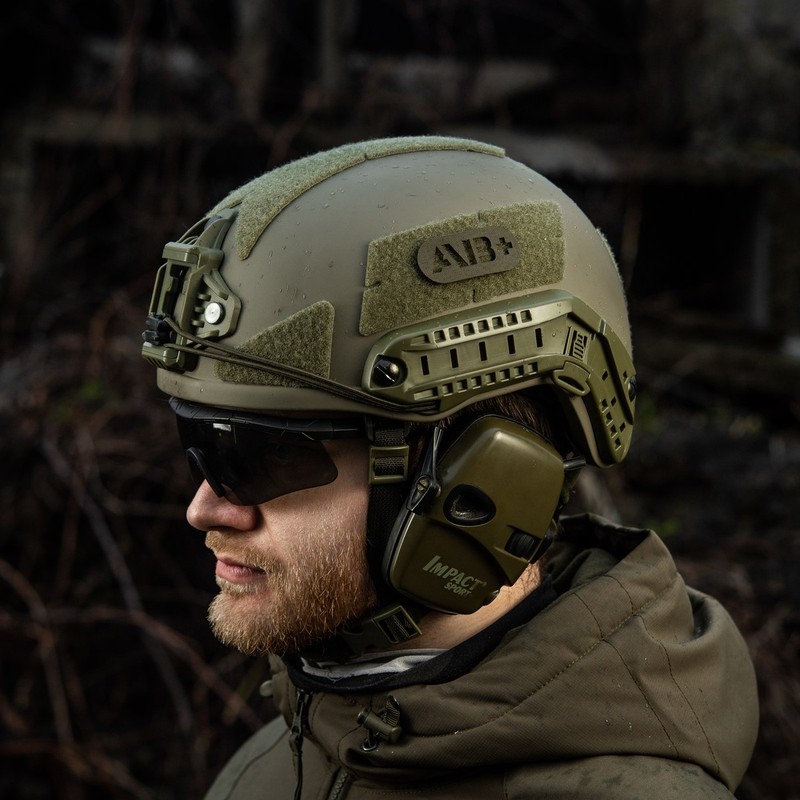M-Tac нашивка група крові AB+ наскрізна Laser Cut Ranger Green