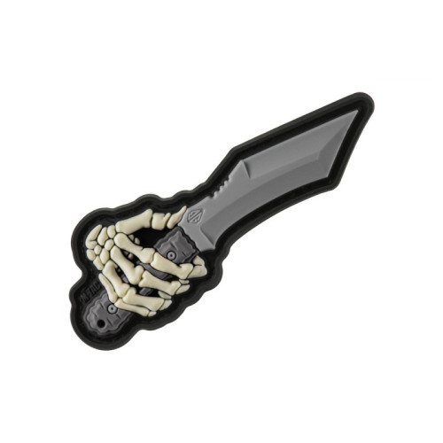 M-Tac нашивка Skeleton Knife PVC Grey — фото 1