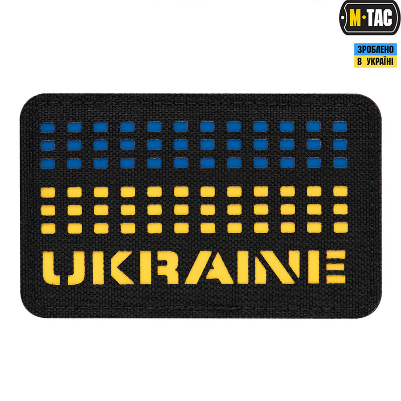 M-Tac нашивка Ukraine Laser Cut Black/Yellow/Blue M-Tac нашивка Ukraine Laser Cut Black/Yellow/Blue