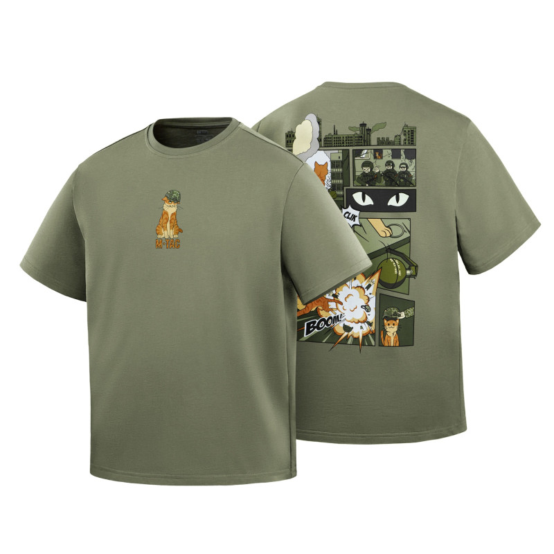 M-Tac футболка Orange Cat Cotton Hard Light Olive