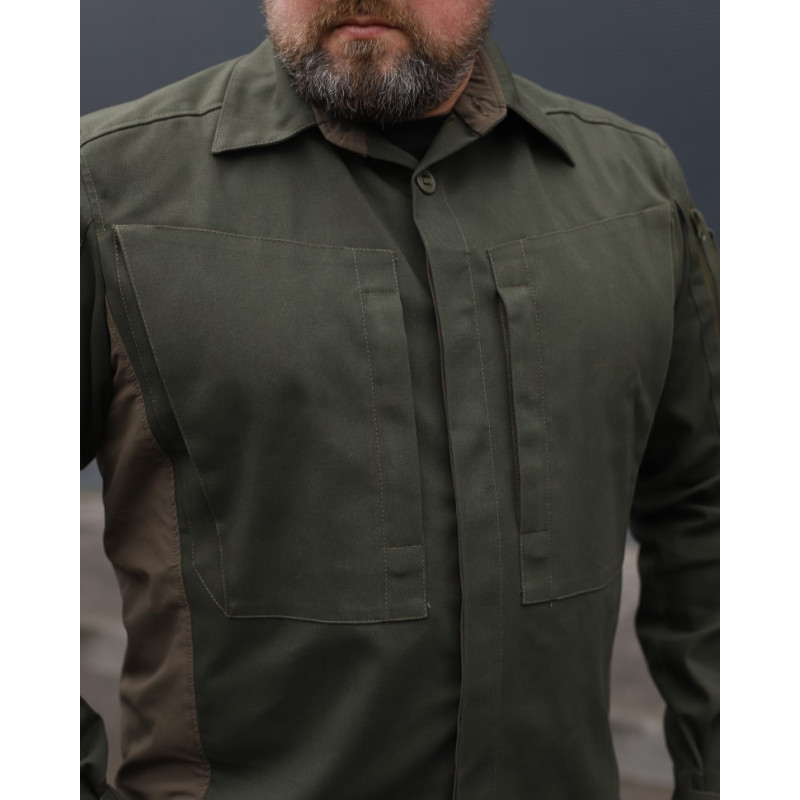 Тактична сорочка Vik-Tailor з липучкою Velcro, Olive, 48-50/5