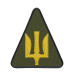 Шеврон ПС ЗСУ тризуб жовтий олива — фото 2