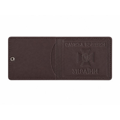 Обкладинка СБУ з кишенею і шевроном, Brown
