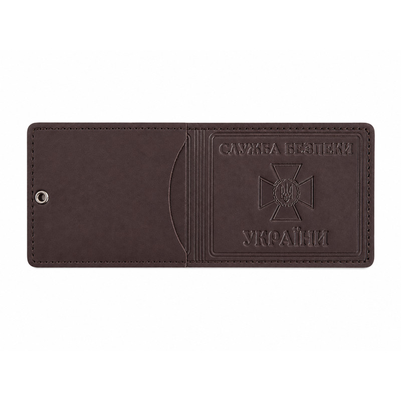 Обкладинка СБУ з кишенею і шевроном, Brown