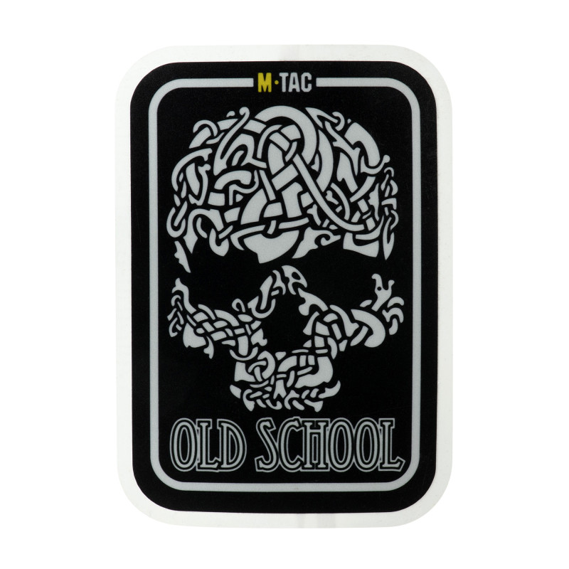M-Tac наклейка Old School Large світловідбиваюча Black M-Tac наклейка Old School Large світловідбиваюча Black