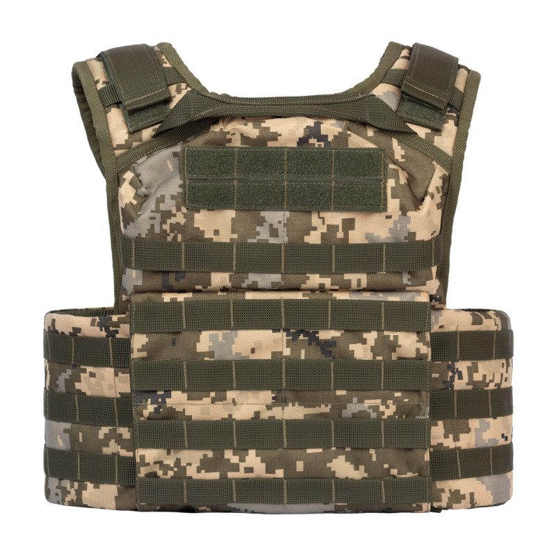 Плитоноска тактична Vik-Tailor з підсумками MOLLE, Піксель