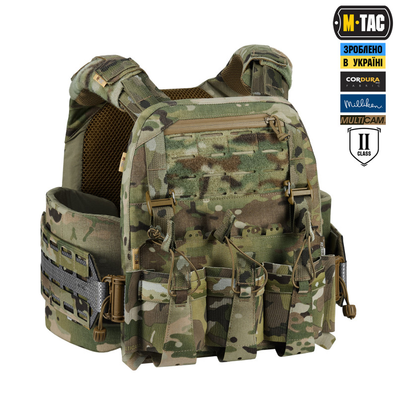 M-Tac плитоноска Cuirass Tiger Elite 2 клас захисту (розмір плити L) Multicam M-Tac плитоноска Cuirass Tiger Elite 2 клас захисту (розмір плити L) Multicam