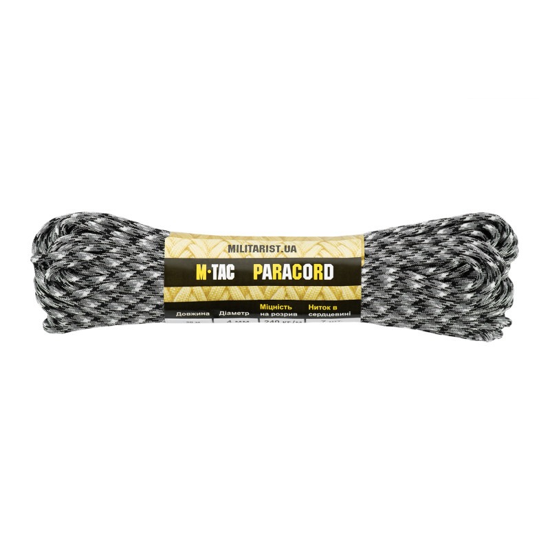 M-Tac паракорд 550 type III Winter Camo 30м