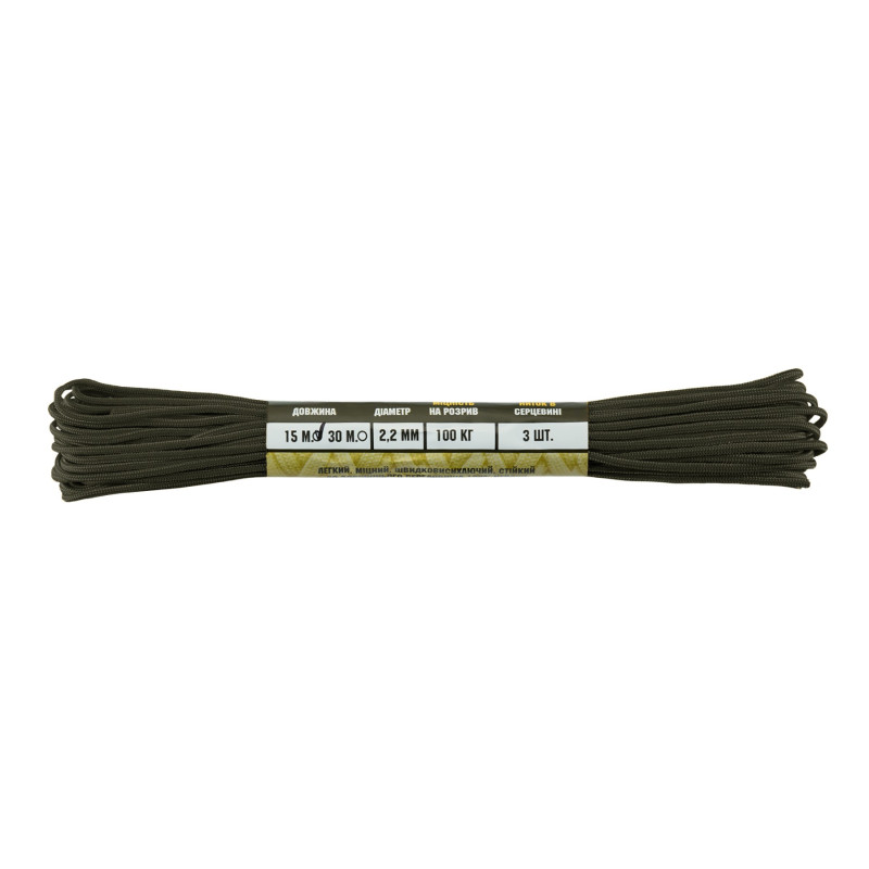M-Tac паракорд Minicord OD Green 15м