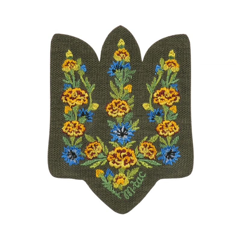 M-Tac нашивка Тризуб Чорнобривці (вишивка) Ranger Green M-Tac нашивка Тризуб Чорнобривці (вишивка) Ranger Green