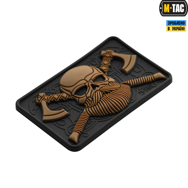 M-Tac нашивка Bearded Skull 3D ПВХ Black/Coyote M-Tac нашивка Bearded Skull 3D ПВХ Black/Coyote