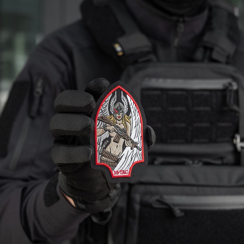 M-Tac нашивка Valkyrie (вишивка) Black/Red