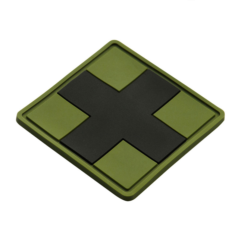 M-Tac нашивка Medic Cross Square ПВХ олива/чорний M-Tac нашивка Medic Cross Square ПВХ олива/чорний