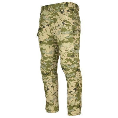 Тактичні штани утеплені Vik-Tailor SoftShell з посиленими вставками, Піксель, 2XL