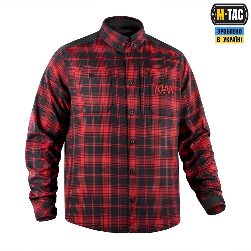 M-Tac сорочка Redneck Shirt KLAN Embroidery Red/Black