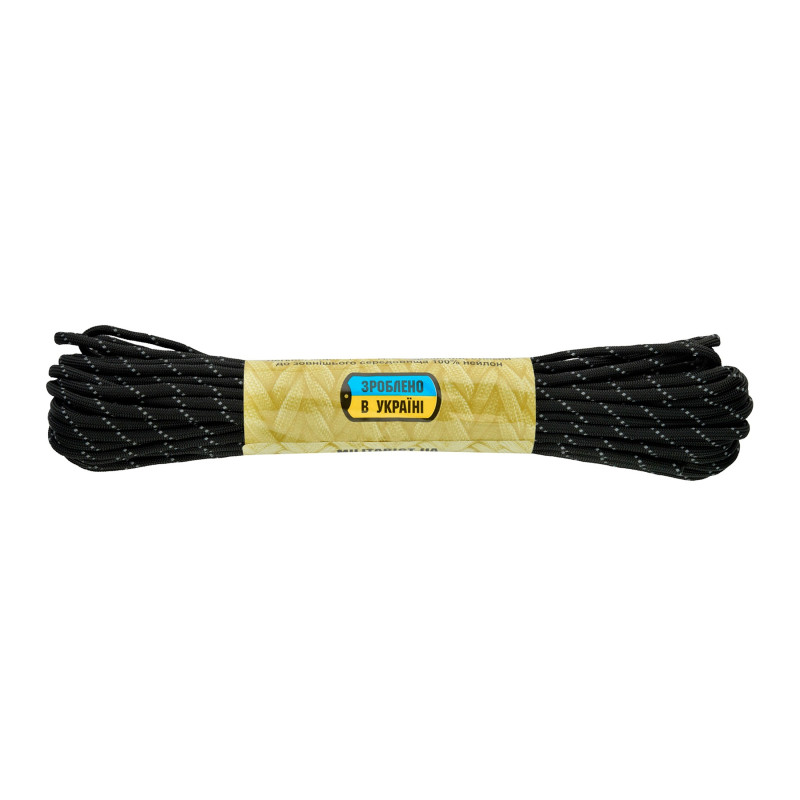 M-Tac паракорд Reflective Traser Black 15м