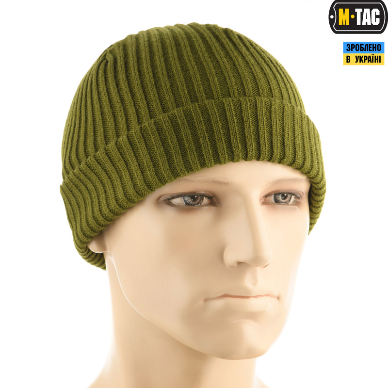 M-Tac шапка вязана 100% акрил Olive M-Tac шапка вязана 100% акрил Olive