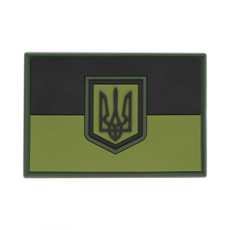 M-Tac нашивка прапор України великий ПВХ олива