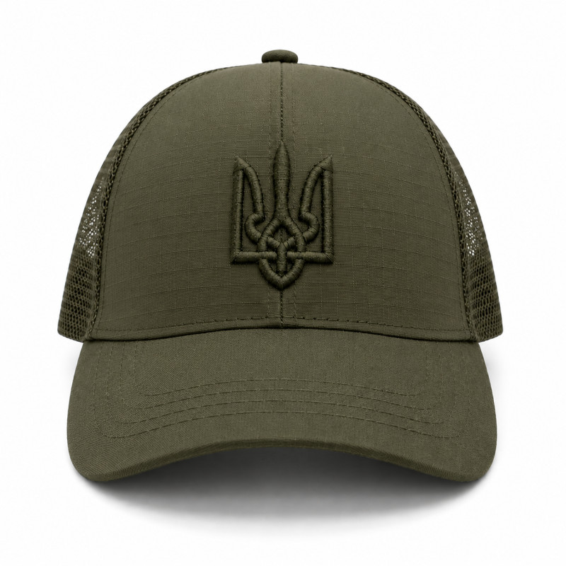 Бейсболка з Тризубом Vik-Tailor Rip-Stop, Olive