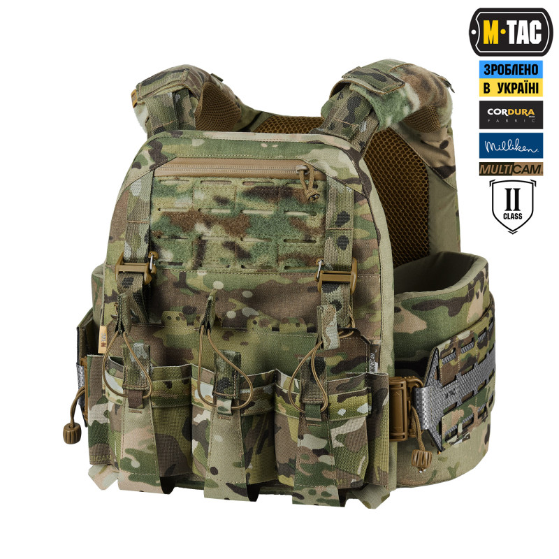 M-Tac плитоноска Cuirass Tiger Elite 2 клас захисту (розмір плити L) Multicam M-Tac плитоноска Cuirass Tiger Elite 2 клас захисту (розмір плити L) Multicam