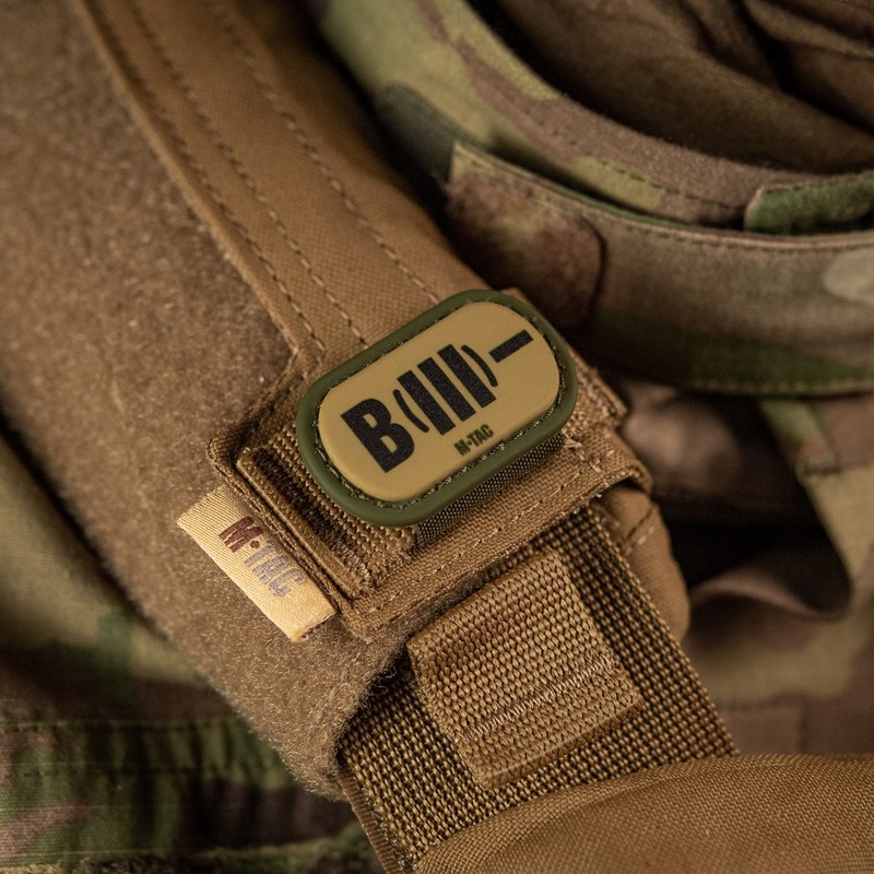 M-Tac MOLLE Patch група крові B (III) - PVC Ranger Green