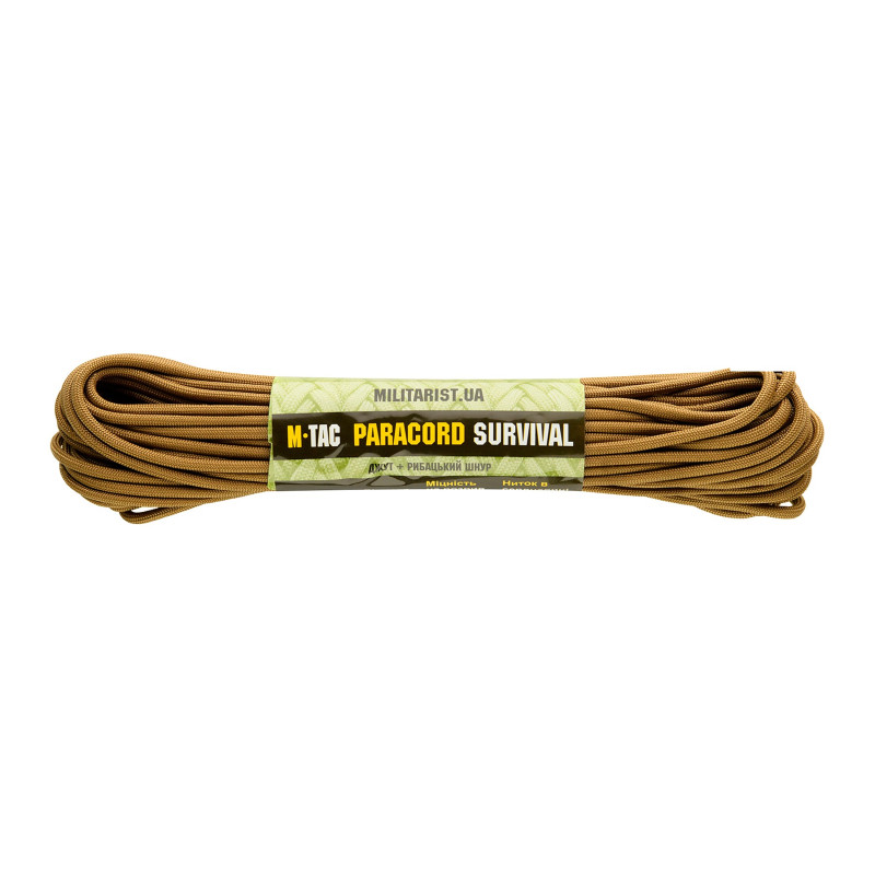 M-Tac паракорд Survival Coyote 15м