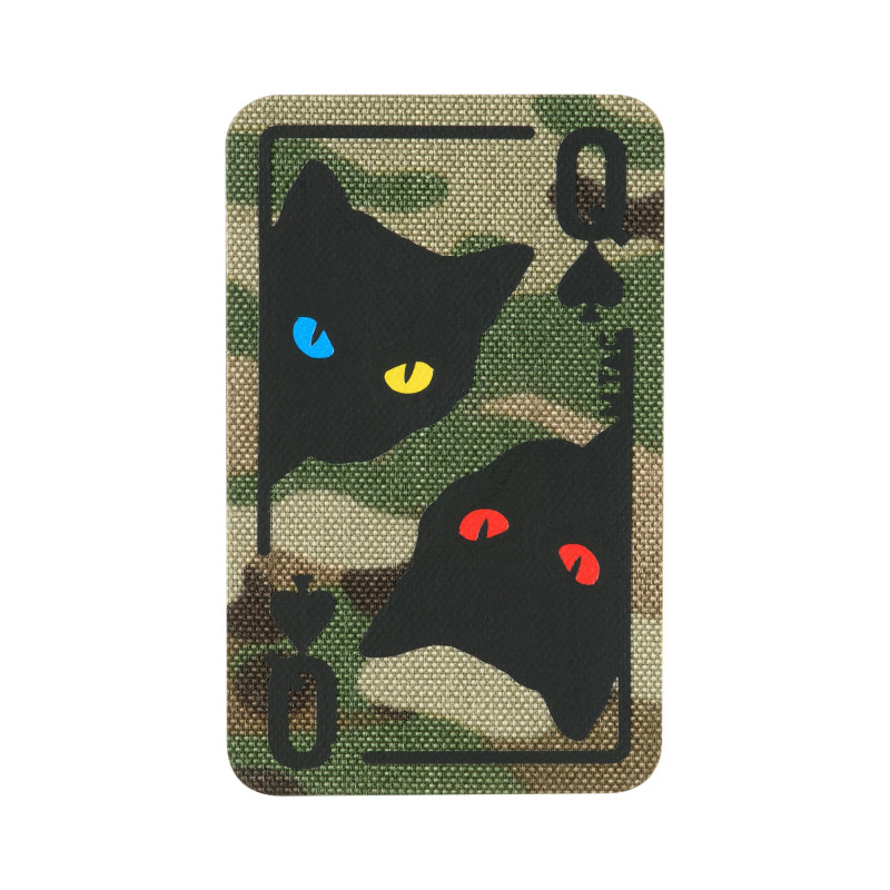M-Tac нашивка Queen of spades Multicam/Black