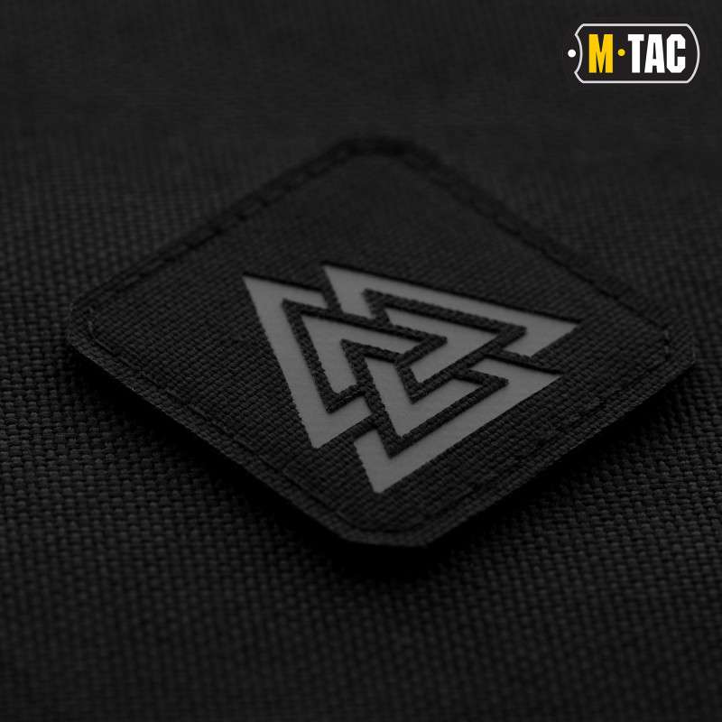 M-Tac нашивка Валькнут Laser Cut Black/Grey