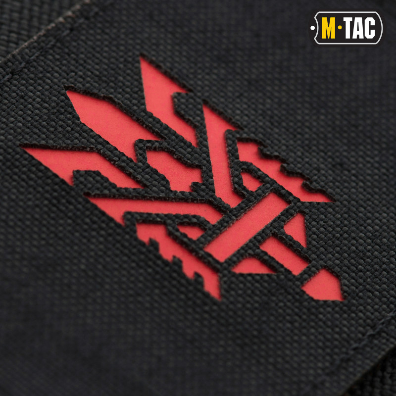 M-Tac нашивка Тризуб (стилізація) Laser Cut горизонтальна Black/Red M-Tac нашивка Тризуб (стилізація) Laser Cut горизонтальна Black/Red