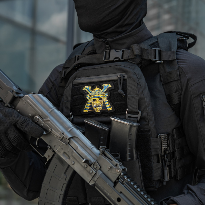 M-Tac нашивка Маска самурая (вишивка) Black M-Tac нашивка Маска самурая (вишивка) Black