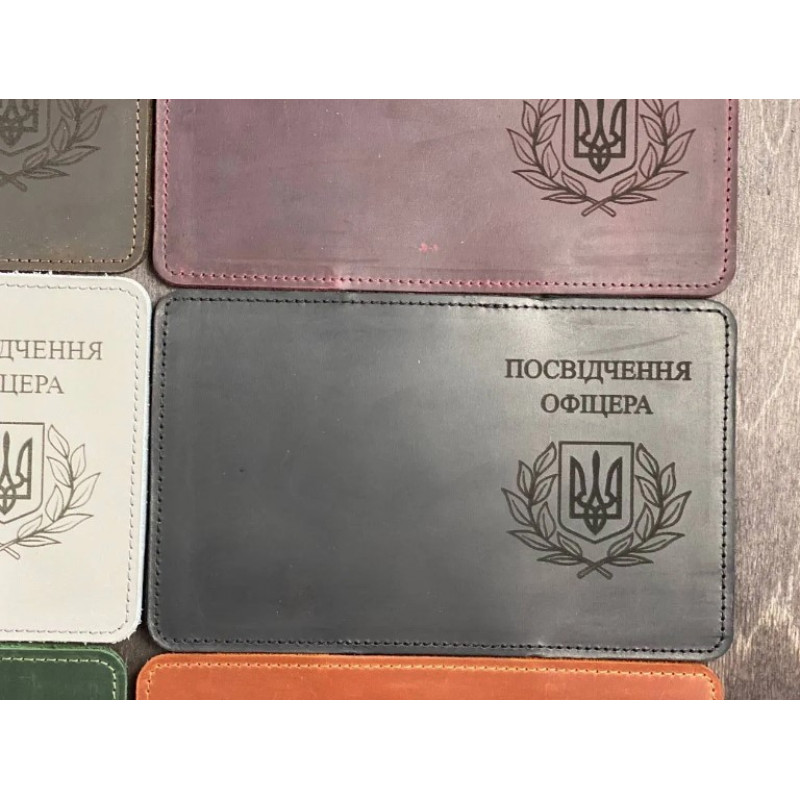 Обкладинка на посвідчення офіцера чорний, Український виробник Обкладинка на посвідчення офіцера чорний, Український виробник