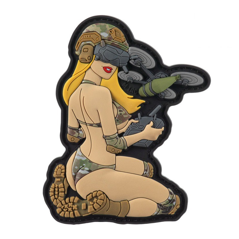 M-Tac нашивка girl №6 PVC Yellow/MC V2