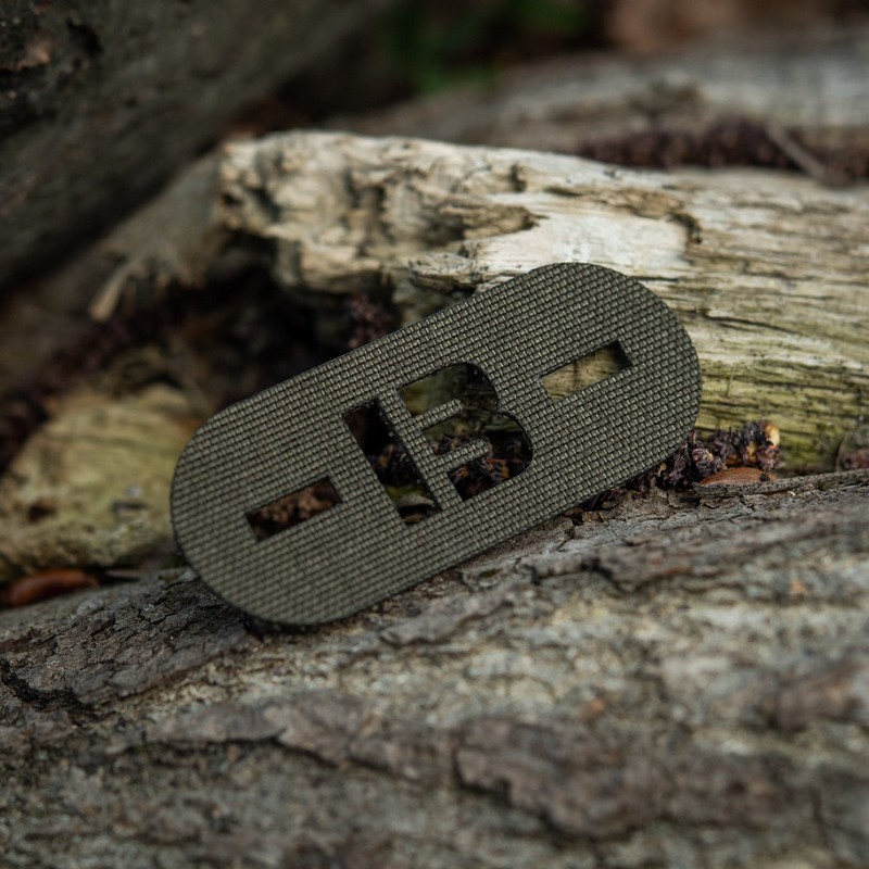 M-Tac нашивка група крові -B- наскрізна Laser Cut Ranger Green