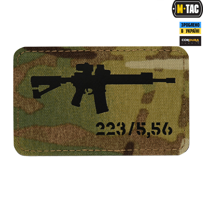 M-Tac нашивка AR-15 223/5,56 Laser Cut Multicam/Black M-Tac нашивка AR-15 223/5,56 Laser Cut Multicam/Black