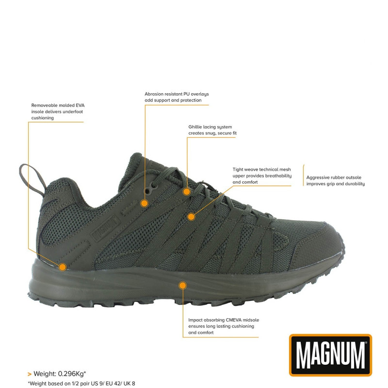 Кросівки тактичні Magnum Storm Trail Lite, Olive, 45