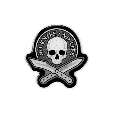 M-Tac наклейка обємна No Knife - No Life