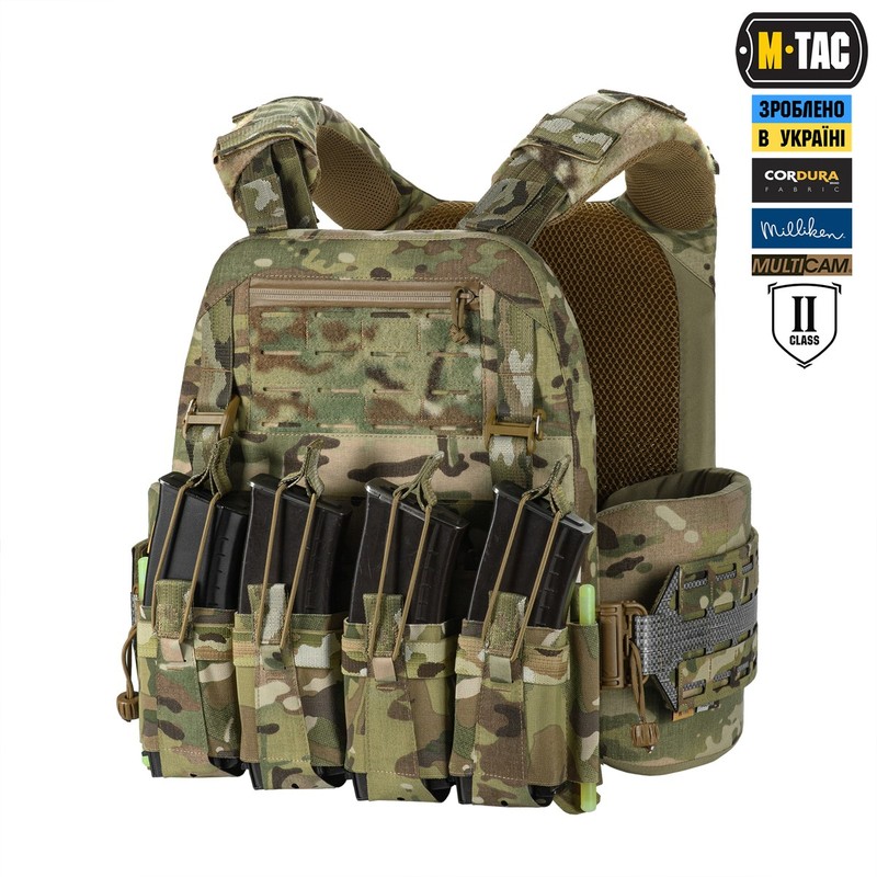 M-Tac плитоноска Cuirass Tiger Elite 2 клас захисту (розмір плити XL) Multicam M-Tac плитоноска Cuirass Tiger Elite 2 клас захисту (розмір плити XL) Multicam