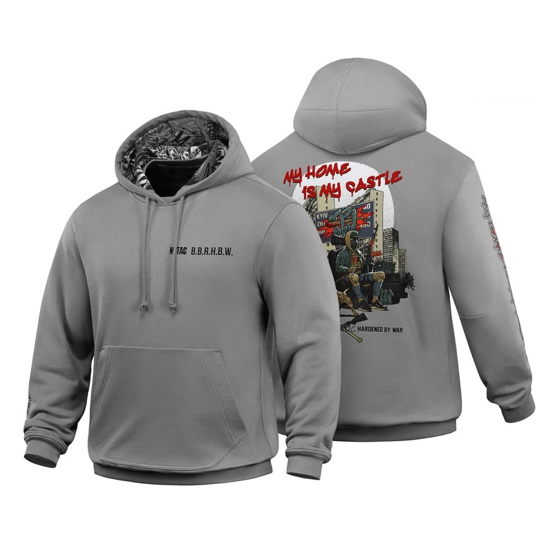 M-Tac кофта Hoodie My Home is my Castle Light Hard Grey M-Tac кофта Hoodie My Home is my Castle Light Hard Grey