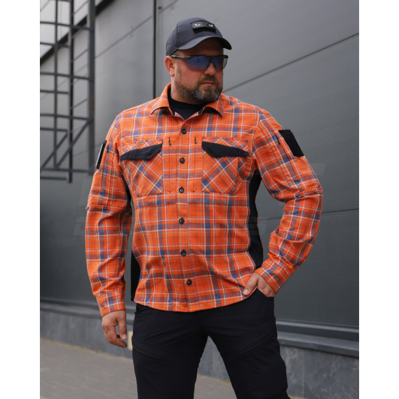 Тактична сорочка Vik-Tailor з липучкою Velcro, Orange
