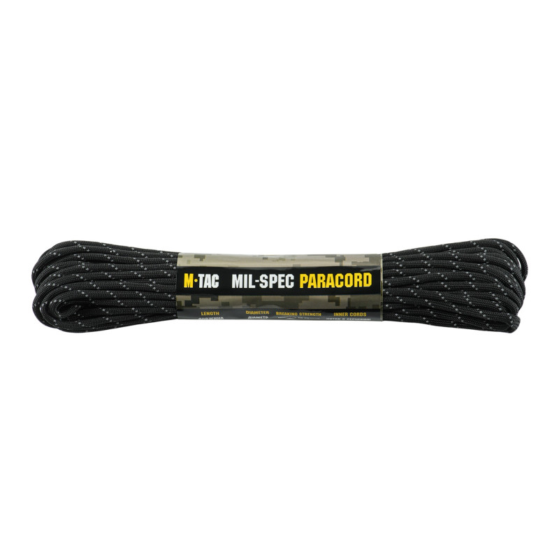 M-Tac паракорд 550 mil-spec Black Reflective 15м