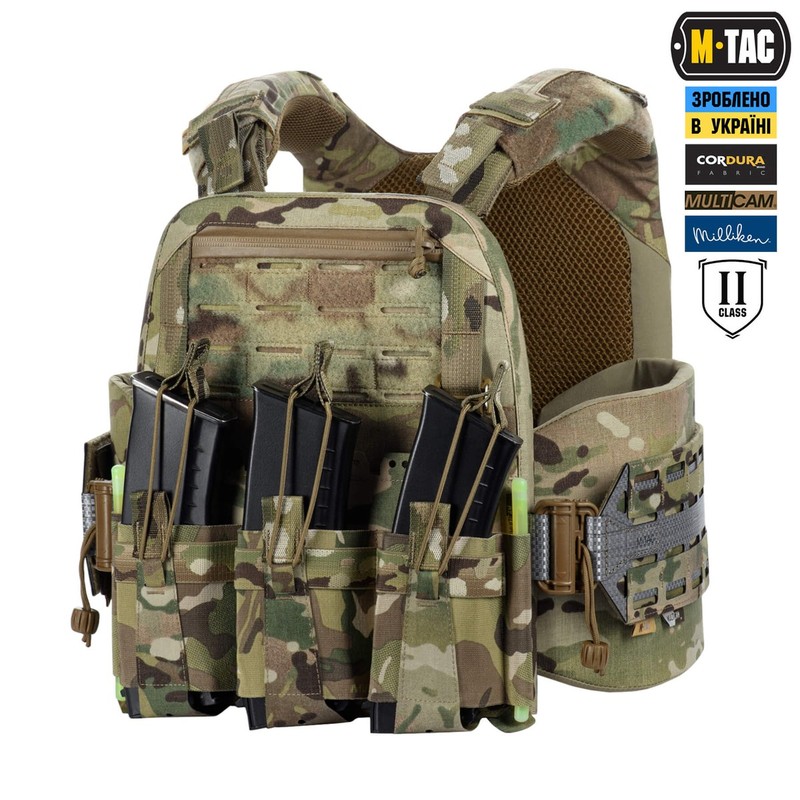 M-Tac плитоноска Cuirass Tiger Elite 2 клас захисту (розмір плити M) Multicam