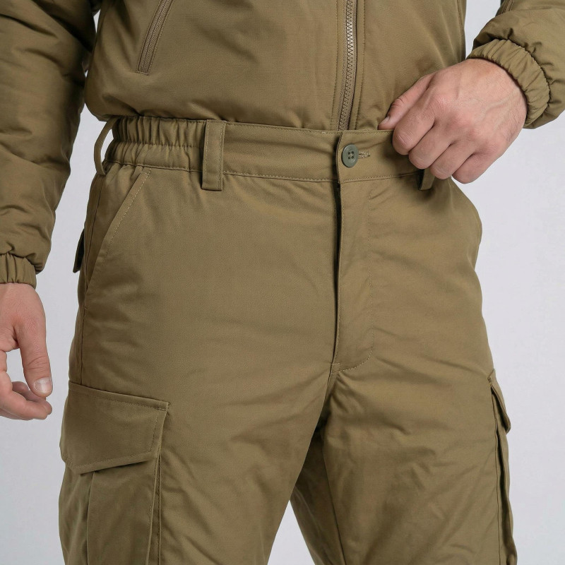 Штани зимові Vik-Tailor мембранні на резинці, Coyote, 48
