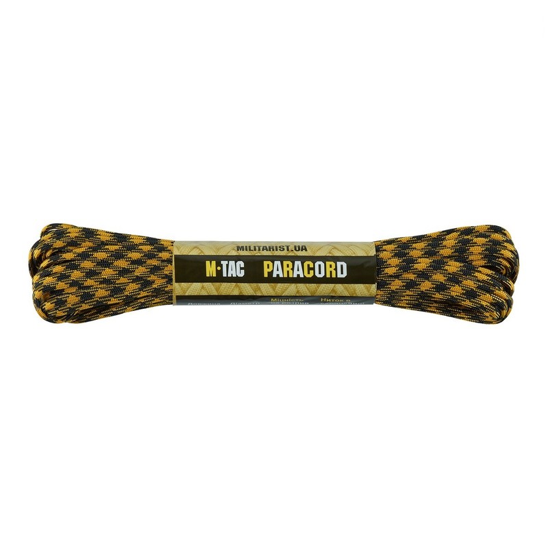 M-Tac паракорд 550 type III 15m Black/Goldenrod