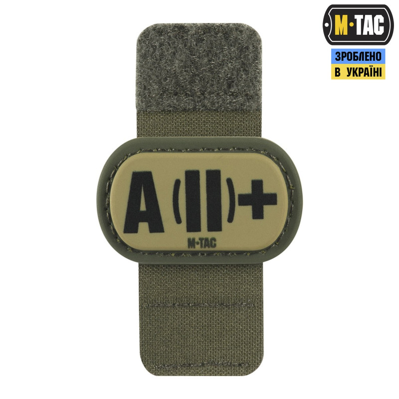 M-Tac MOLLE Patch група крові A (II) + PVC Ranger Green