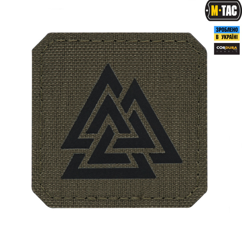 M-Tac нашивка Валькнут Laser Cut Ranger Green/Black M-Tac нашивка Валькнут Laser Cut Ranger Green/Black