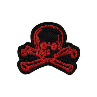 M-Tac нашивка Old Skull червоно-чорна