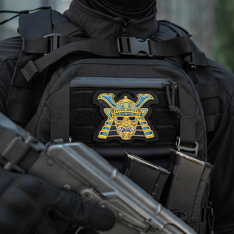 M-Tac нашивка Маска самурая (вишивка) Black M-Tac нашивка Маска самурая (вишивка) Black