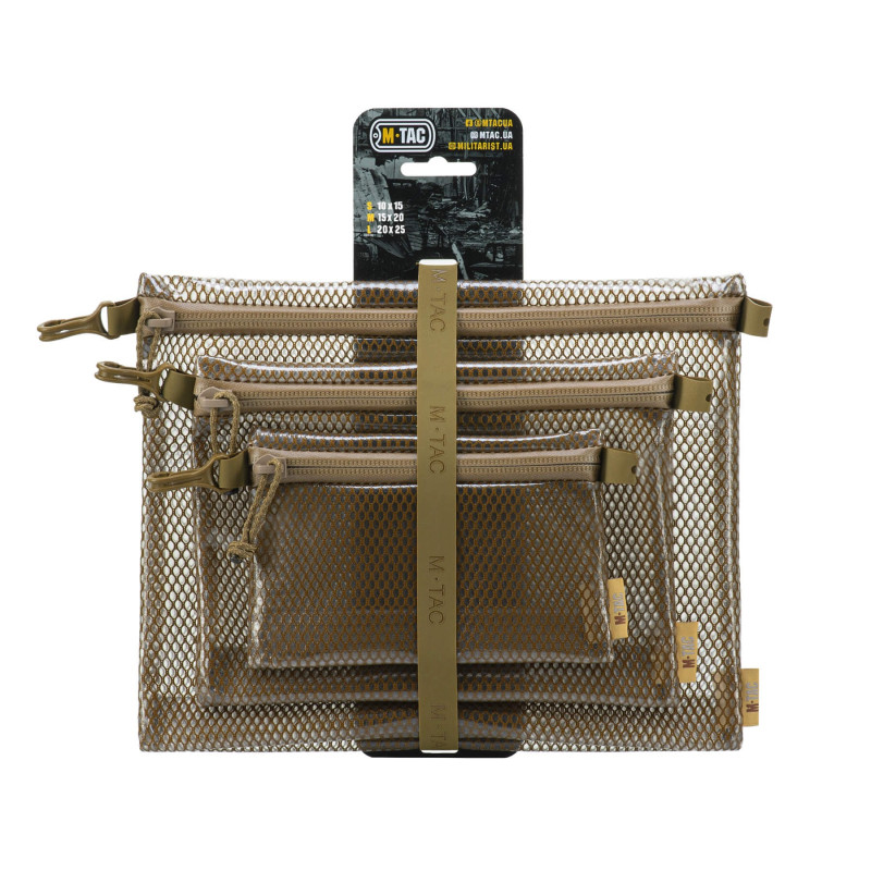 M-Tac комплект органайзерів Zip Pocket Set Elite Coyote M-Tac комплект органайзерів Zip Pocket Set Elite Coyote